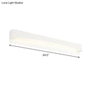 GobekUsa LED Bath Vanity Light with Modern Metal Shade - White Surface Wall Sconce in Three Sizes (16.5"/20.5"/24.5")