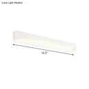 GobekUsa LED Bath Vanity Light with Modern Metal Shade - White Surface Wall Sconce in Three Sizes (16.5"/20.5"/24.5")