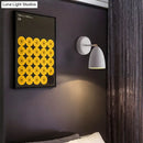 GobekUsa Minimalist 1-Bulb White Wall Sconce Light with Metal Shade