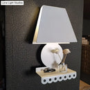 GobekUsa Modern Metal Trapezoid Wall Sconce Light for Bedroom - White Lighting Fixture