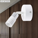 GobekUsa Contemporary Metal Wall Mounted LED Sconce Light in Black/White - Warm/White Light