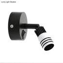GobekUsa Contemporary Metal Wall Mounted LED Sconce Light in Black/White - Warm/White Light