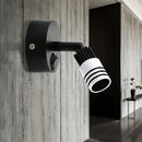 GobekUsa Contemporary Metal Wall Mounted LED Sconce Light in Black/White - Warm/White Light
