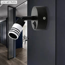 GobekUsa Contemporary Metal Wall Mounted LED Sconce Light in Black/White - Warm/White Light