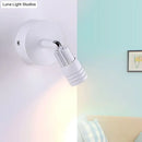 GobekUsa Contemporary Metal Wall Mounted LED Sconce Light in Black/White - Warm/White Light
