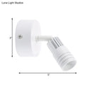 GobekUsa Contemporary Metal Wall Mounted LED Sconce Light in Black/White - Warm/White Light