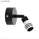 GobekUsa Contemporary Metal Wall Mounted LED Sconce Light in Black/White - Warm/White Light