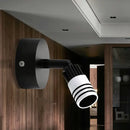 GobekUsa Contemporary Metal Wall Mounted LED Sconce Light in Black/White - Warm/White Light