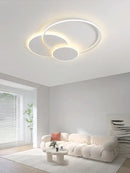 GobekUsa Circles LED Ceiling Lights Modern Minimalism Dimmable Bedroom Lamp Fixtures