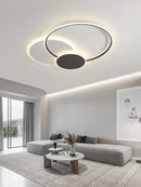 GobekUsa Circles LED Ceiling Lights Modern Minimalism Dimmable Bedroom Lamp Fixtures
