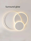 GobekUsa Circles LED Ceiling Lights Modern Minimalism Dimmable Bedroom Lamp Fixtures