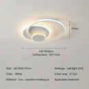 GobekUsa Circles LED Ceiling Lights Modern Minimalism Dimmable Bedroom Lamp Fixtures