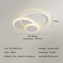 GobekUsa Circles LED Ceiling Lights Modern Minimalism Dimmable Bedroom Lamp Fixtures