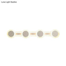 GobekUsa Modern White LED Vanity Light - 16"/23.5" Linear Wall Sconce with Acrylic Shade - Warm/White Light, 3/4 Lights