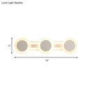 GobekUsa Modern White LED Vanity Light - 16"/23.5" Linear Wall Sconce with Acrylic Shade - Warm/White Light, 3/4 Lights