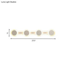GobekUsa Modern White LED Vanity Light - 16"/23.5" Linear Wall Sconce with Acrylic Shade - Warm/White Light, 3/4 Lights