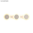 GobekUsa Modern White LED Vanity Light - 16"/23.5" Linear Wall Sconce with Acrylic Shade - Warm/White Light, 3/4 Lights
