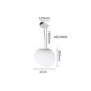 GobekUsa Cobblestone Glass LED Pendant Lights for Villa Hotel Loft Stair Lamp