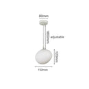 GobekUsa Cobblestone Glass LED Pendant Lights for Villa Hotel Loft Stair Lamp