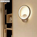 GobekUsa White Nordic Style LED Wall Sconce - Shaded Acrylic Corridor Light Fixture