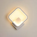 GobekUsa White Nordic Style LED Wall Sconce - Shaded Acrylic Corridor Light Fixture