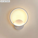 GobekUsa White Nordic Style LED Wall Sconce - Shaded Acrylic Corridor Light Fixture