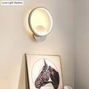 GobekUsa White Nordic Style LED Wall Sconce - Shaded Acrylic Corridor Light Fixture
