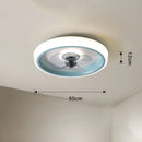 GobekUsa 50CM Ceiling Fan Light with Invisible Blades, Silent Operation for Bedroom, Living Room
