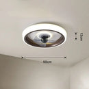 GobekUsa 50CM Ceiling Fan Light with Invisible Blades, Silent Operation for Bedroom, Living Room