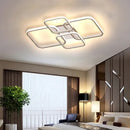GobekUsa LED Ceiling Light 4 Rings 78W Square for Living Room Bedroom Bar
