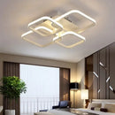 GobekUsa LED Ceiling Light 4 Rings 78W Square for Living Room Bedroom Bar