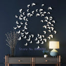 Modern white paper butterfly wall mount kids room 3d art by Decorbites