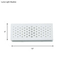 GobekUsa Laser Cut Minimalist Rectangle Box Wall Sconce: White Gypsum 1 Head Bedroom Light Fixture