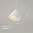GobekUsa E27 Fabric Chandelier Modern Bedroom LED Pendant Lights Nordic Decor Hanging Lamp