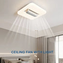 GobekUsa Bladeless Ceiling Fan Light with LED, 3 Color, 6 Speeds Silent Operation