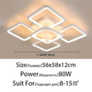 GobekUsa Dimmable LED Chandelier for Bedroom Living Room Study, Modern Acrylic Lighting Fixture