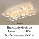 GobekUsa Dimmable LED Chandelier for Bedroom Living Room Study, Modern Acrylic Lighting Fixture