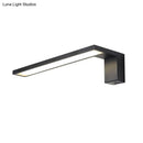 GobekUsa Modern Rectangular LED Wall Mount Light - Acrylic White/Black Bedside Fixture in Warm/White Light