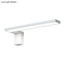 GobekUsa Modern Rectangular LED Wall Mount Light - Acrylic White/Black Bedside Fixture in Warm/White Light