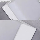 GobekUsa Sleek Metal and Acrylic Wall Sconce: Simplistic Round/Square Shade with Warm/White LED Lighting for Hallways (White)