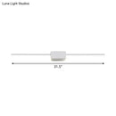 GobekUsa Minimalist White Iron Wall Sconce - LED Vanity Light in Warm/White - 16/ 23.5/ 31.5 Inches Long