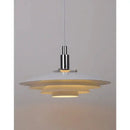 GobekUsa Gradient White Red UFO Pendant Light | Adjustable Mid Century Chandelier