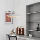 GobekUsa Gradient White Red UFO Pendant Light | Adjustable Mid Century Chandelier