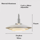 GobekUsa Gradient White Red UFO Pendant Light | Adjustable Mid Century Chandelier