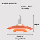 GobekUsa Gradient White Red UFO Pendant Light | Adjustable Mid Century Chandelier