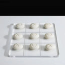 GobekUsa Acrylic Tic-Tac-Toe Chessboard Set with Resin Pieces