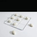 GobekUsa Acrylic Tic-Tac-Toe Chessboard Set with Resin Pieces