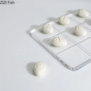 GobekUsa Acrylic Tic-Tac-Toe Chessboard Set with Resin Pieces