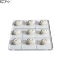 GobekUsa Acrylic Tic-Tac-Toe Chessboard Set with Resin Pieces