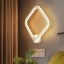 GobekUsa Modern LED Acrylic Wall Lamp for Bedside with Rhombus Frame